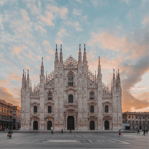 Visit the magnificent Duomo – it's less than ten minutes away on the metro