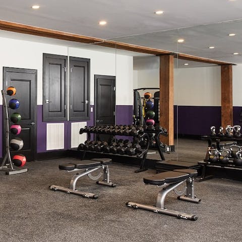 Break a sweat in the well-appointed gym