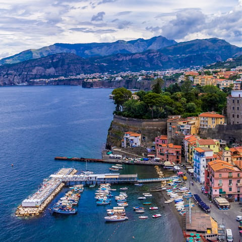 Explore the beautiful marinas and spectacular coastline of Sorrento