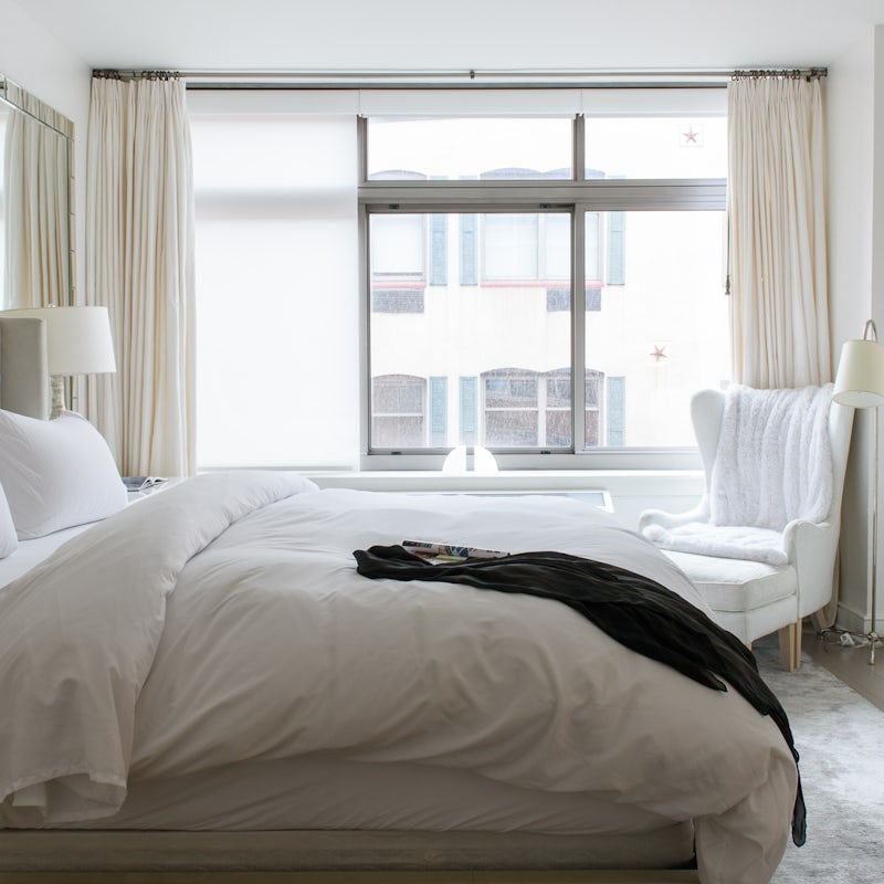 Wake up to sunlight streaming through the windows in the master bedroom
