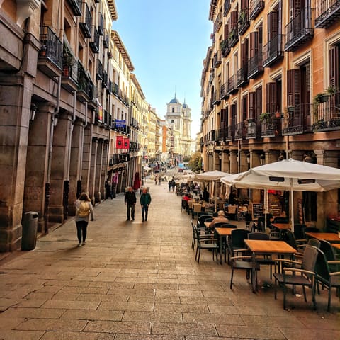 Visit the bars and restaurants of Plaza Mayor, just a thirty-one minute drive away