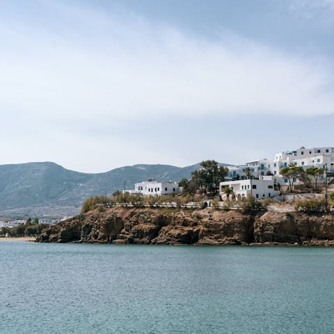 Explore the island of Paros – the nearest beach is just 1km away