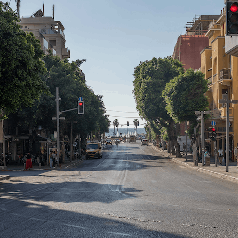 Explore bustling Allenby Street, right on your doorstep