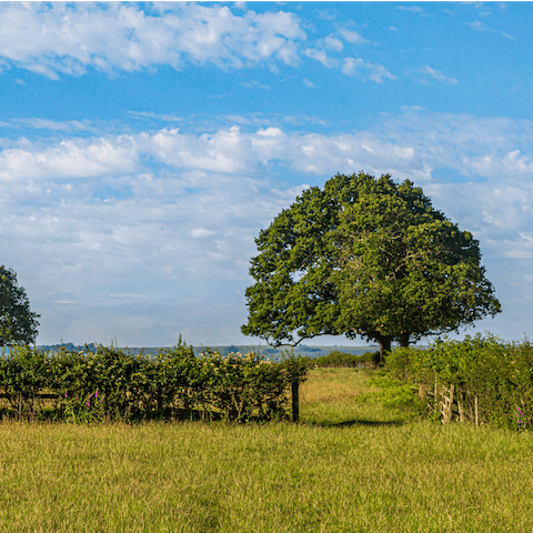 Explore the countryside from your rural location – there are plenty of public footpaths nearby