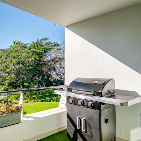 Sizzle some meat and vegetables on the BBQ for a tasty dinner