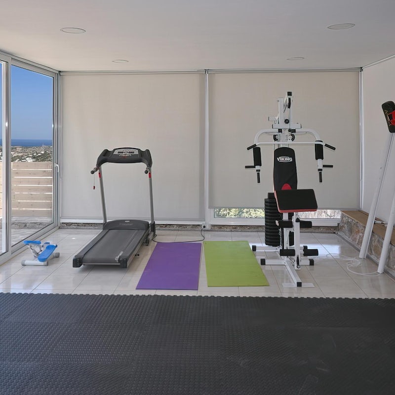 Start the day with a mood-boosting workout in the fitness room