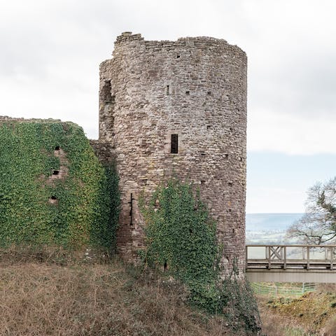 Walk just five minutes to the preserved ruins of White Castle