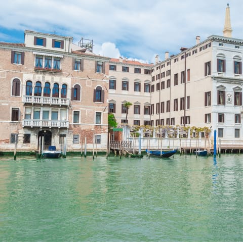 Take a gondola trip down the dreamy canals of Venice