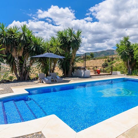 Beat the heat with a refreshing dip in the outdoor pool