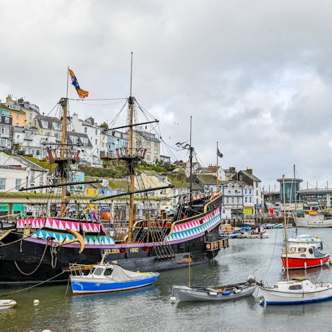 Pay a visit to the Golden Hind Museum Ship, only five minutes away on foot