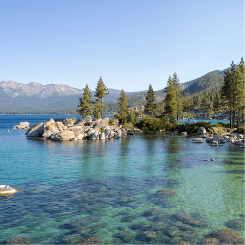Stay close to the lake in Tahoe