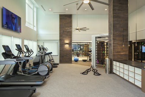 Work up a sweat at the onsite gym