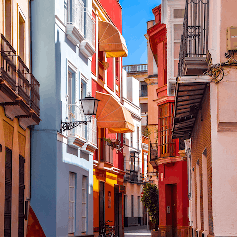 Stroll around the lively Arenal neighbourhood and stop for tapas and wine