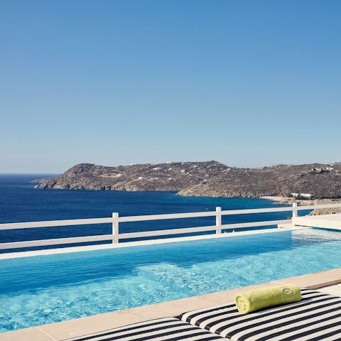 Enjoy a refreshing dip in the swimming pool on hot afternoons