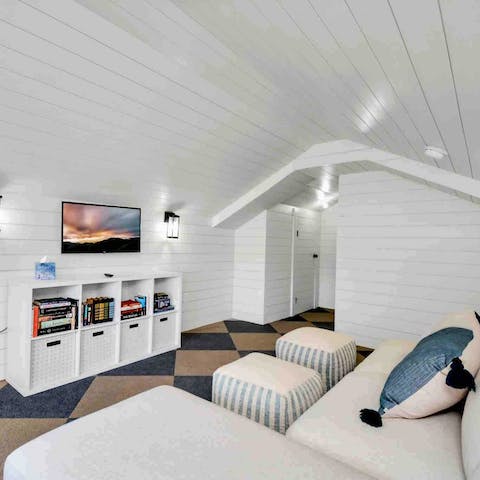 Have a family movie night in the cosy snug