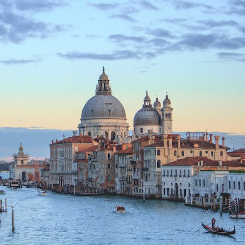 Stroll five minutes to Ponte dell'Accademia to take in the view over the Grand Canal