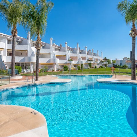 Have a refreshing dip in the shared pool when the Spanish sun is at its hottest