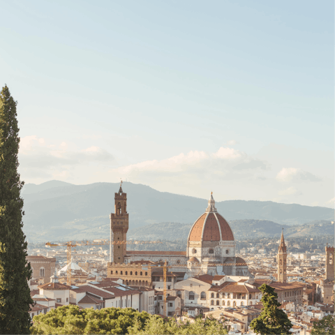 Take in the glorious view from Piazzale Michelangelo