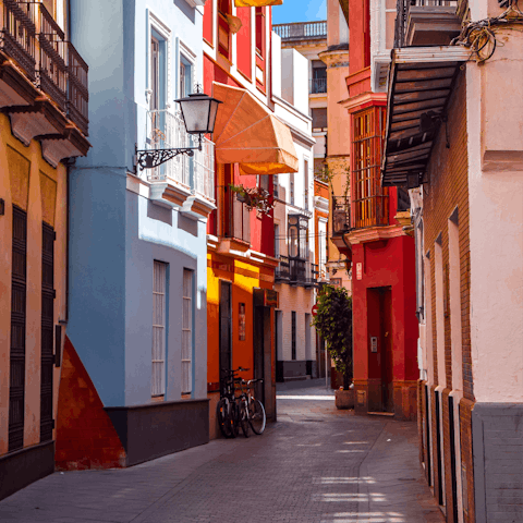 Wander through the colourful streets of Seville