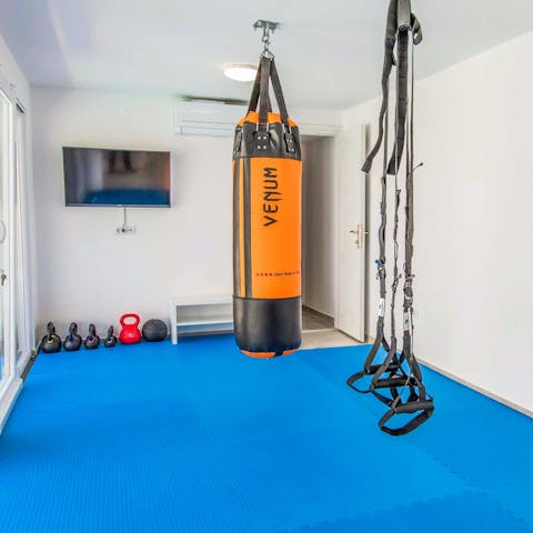 Keep on top of your fitness routine at the home gym