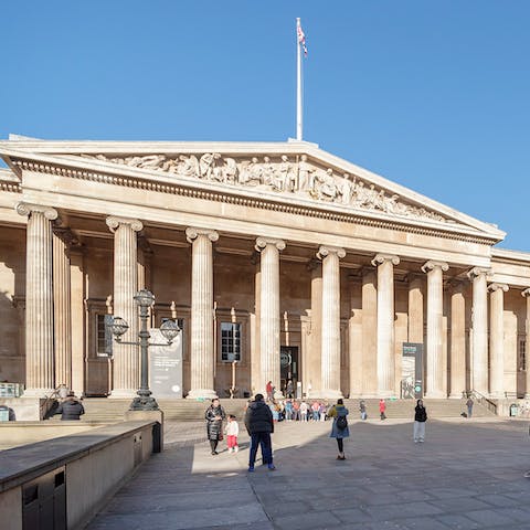 Cross over the street and look through The British Museum's immense collection of artifacts