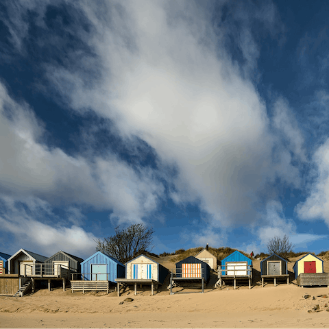 Visit Abersoch Harbour Beach, a fifteen-minute walk away