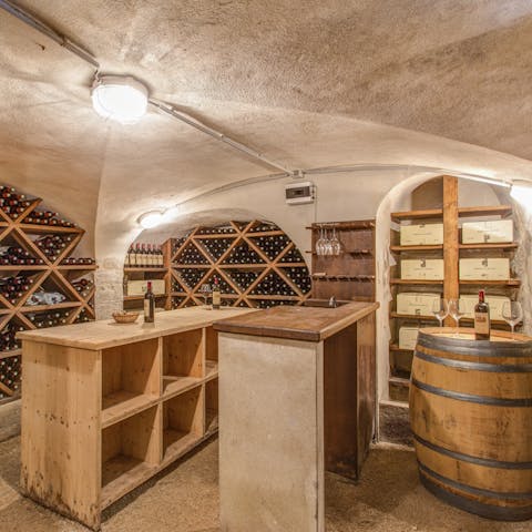 Spend an evening sampling local wine and bubbles in the cellar