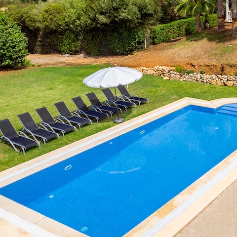 Spend a day relaxing by the pool under the gorgeous sun