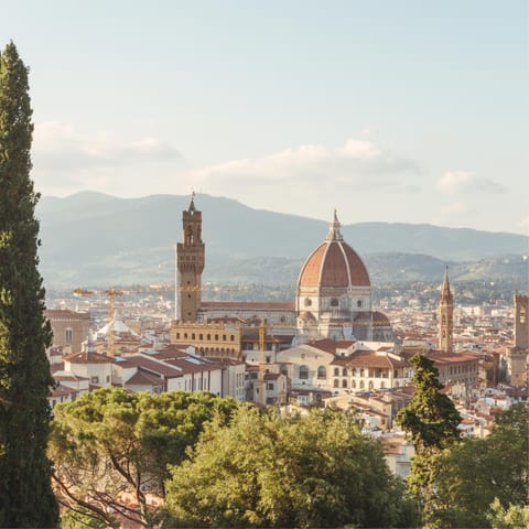 Visit the storied city of Florence, just over an hour away by car