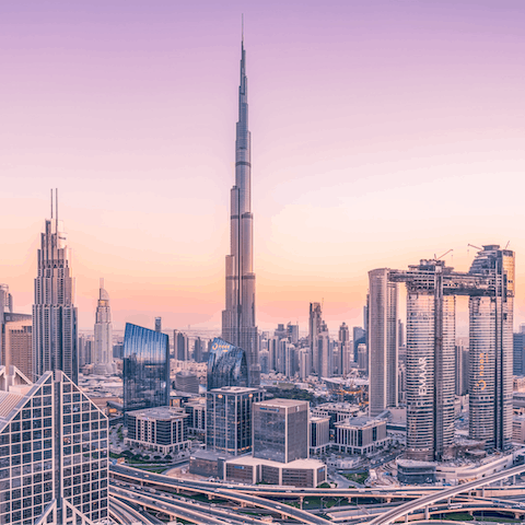 Stay in the heart of Downtown Dubai, steps away from the towering Burj Khalifa – from here, you can explore Dubai with ease