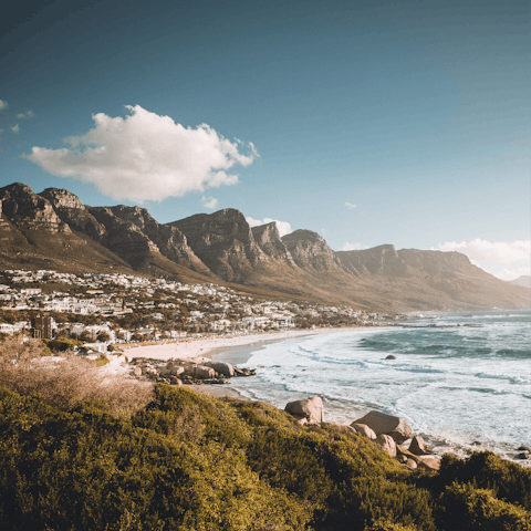 Head to nearby Camps Bay for a sun-soaked day on the beach