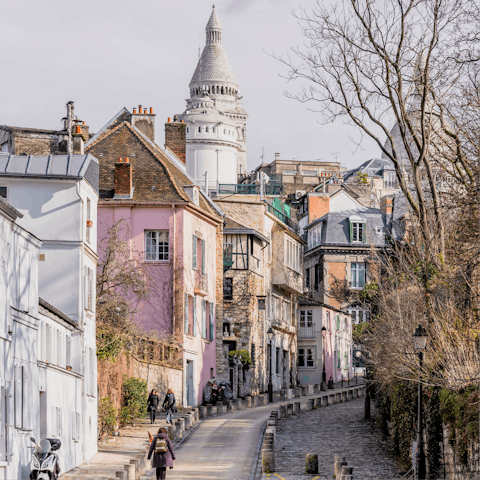 Stroll around Montmartre and visit the famous Sacré-Cœur