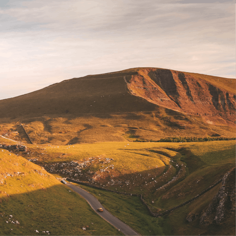 Spend your days exploring the natural beauty of the Peak District 