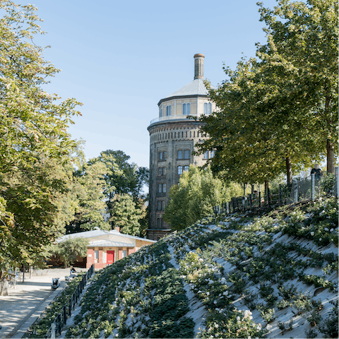 Visit the Wasserturm Prenzlauer Berg, a four-minute walk away