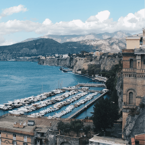 Take a day trip to Sorrento – just a short drive away