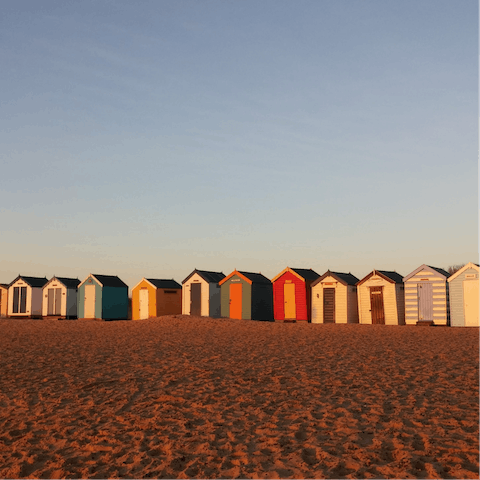 Explore the sandy beaches of Southwold and Walberswick, a five-minute walk away 