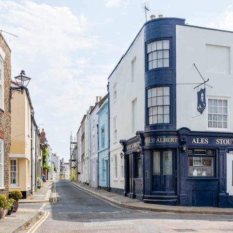 Visit the pretty hub of Deal centre, just a five-minute walk away