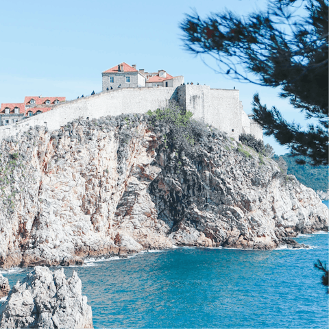 Be inspired by Dubrovnik's impressive Old Town – a short drive away