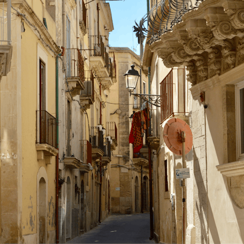 Explore the charming streets of Ispica, only 8km away