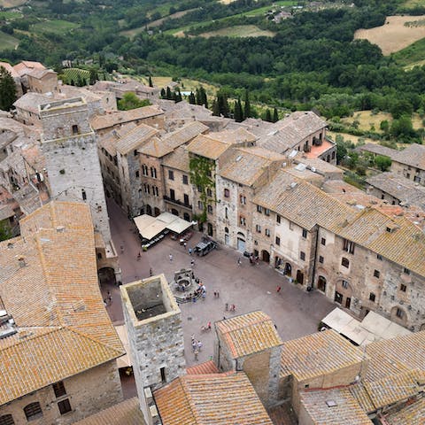 Visit nearby San Gimignano, a UNESCO World Heritage Site full of treasures