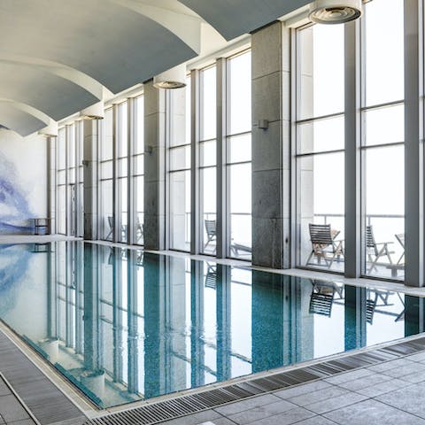Embrace refreshing swims in the communal pool