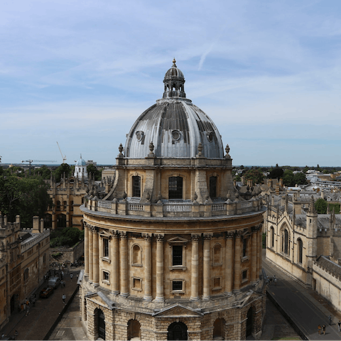 Visit Oxford, a thirty-five-minute drive away