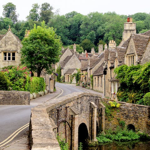 Explore the chocolate box villages of the Cotswolds, a short drive away