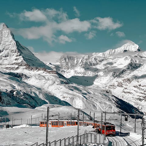 Spend the day skiing at the Zermatt Ski Resort, within a forty–minute drive away