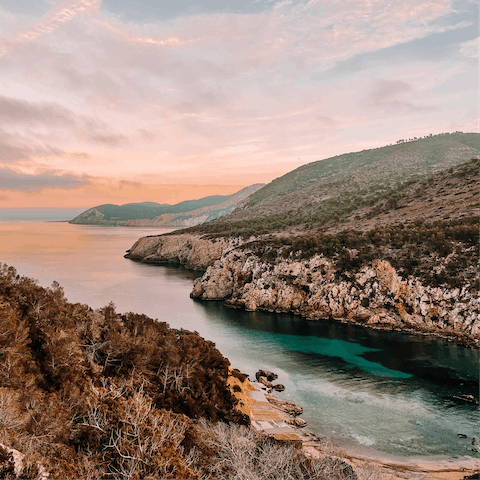 Visit some breathtaking spots along the rugged coastline of Ibiza