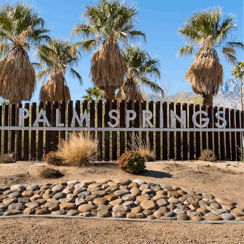 Take to the nearby bike and hiking trails as you lap up the Palm Springs lifestyle