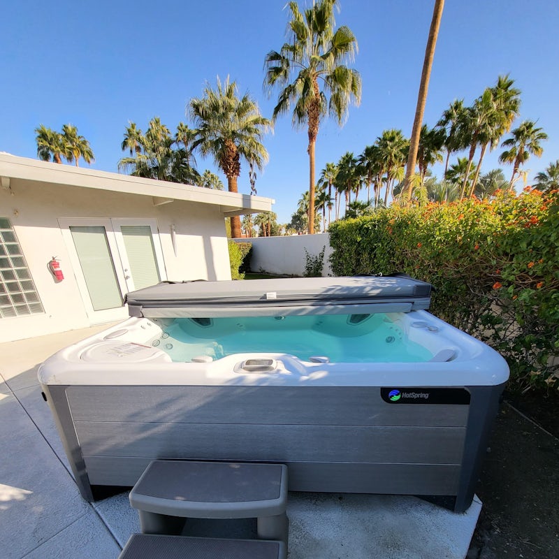 Sink into the hot tub and star gaze for a while when the world goes quiet