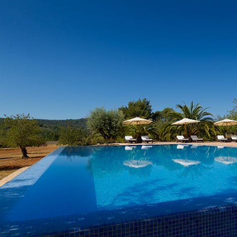 Cool off in the infinity pool