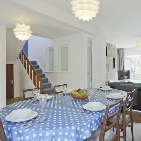 Tuck into some fish and chips at the dining area for a quintessential seaside experience
