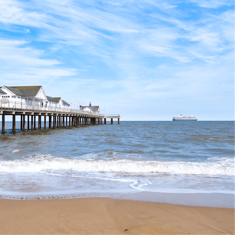 Stay just 100 metres away from Southwold Pier